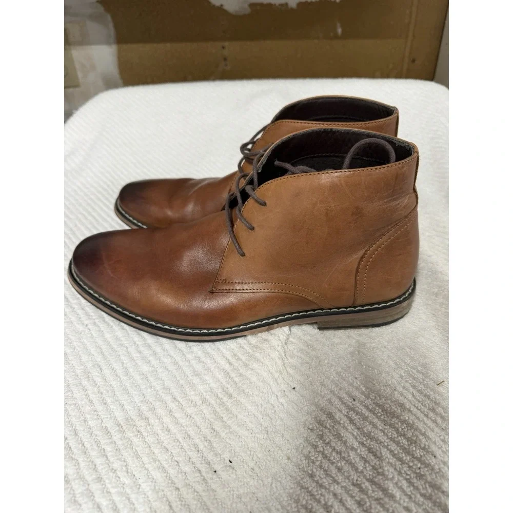 Express  Men's Leather Ankle Chukka Boots Shoes Size 9 Brown Excellent condition